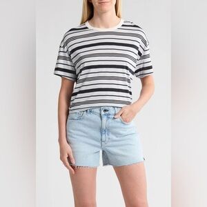 Rag & Bone Mai Boxy Stripe T Shirt
